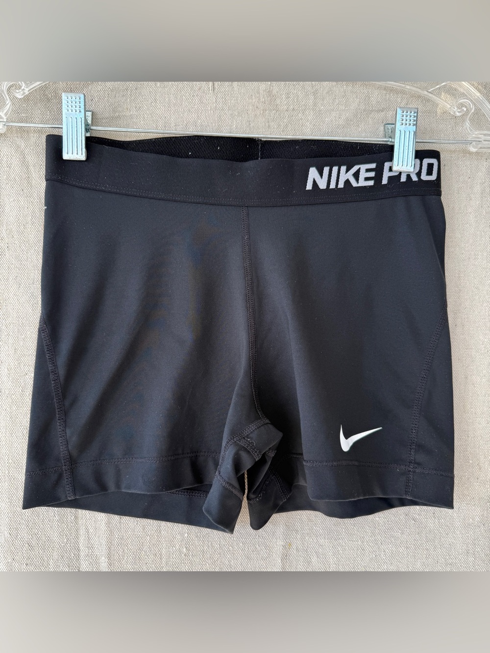 Nike Size Medium Pro Compression Black Dri-FIT Athletic Training Shorts